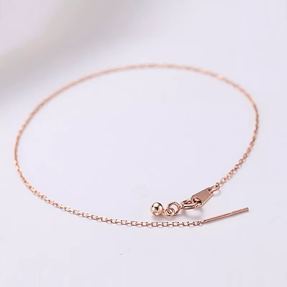 Trendy Minimalist Adjustable Anklet - Picture 3 of 10
